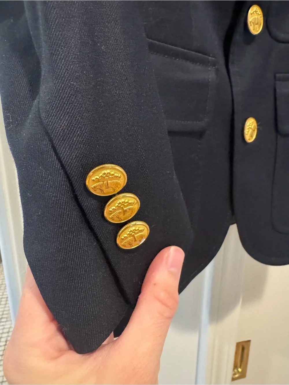 Brooks Brothers Classic Navy Kids Blazer with Gold Buttons